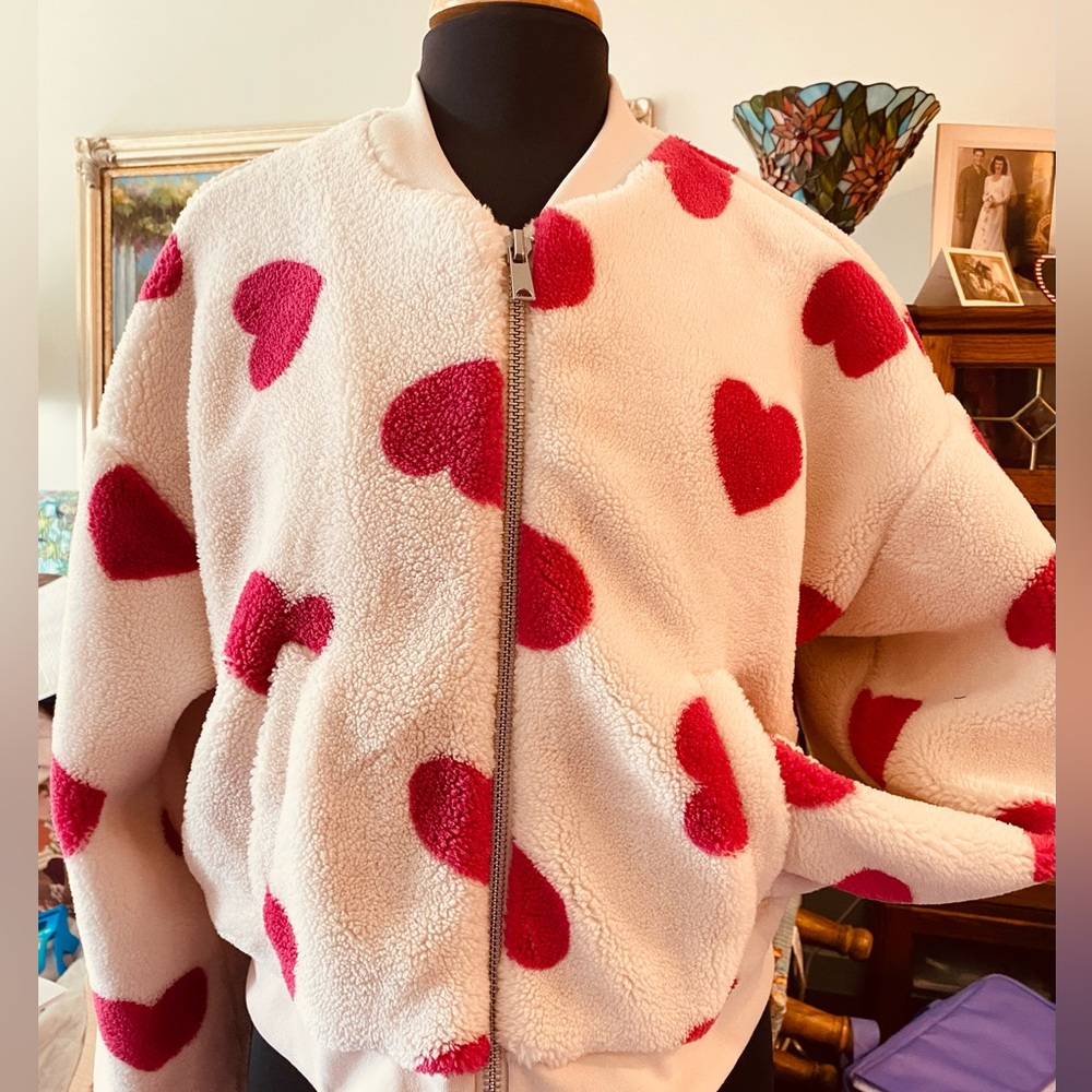Cozy plush Heart Jacket